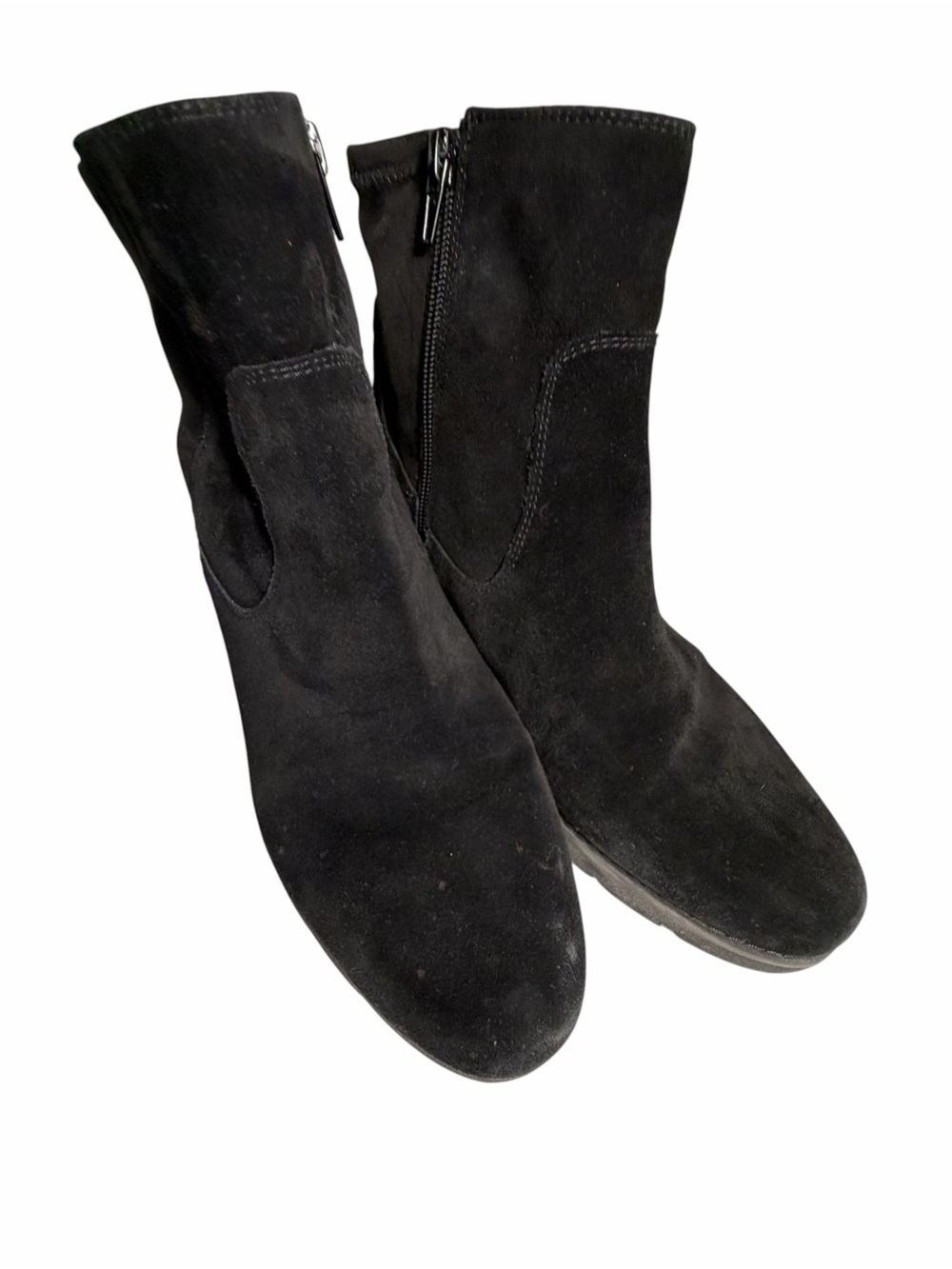 Vionic Ariana Women's Black Suede Mid-Calf Boots Sz 11